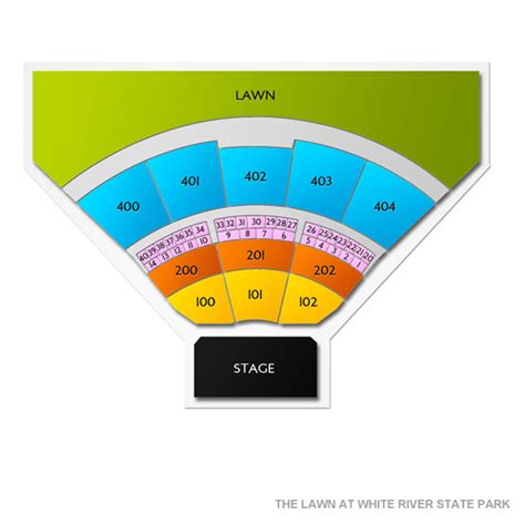 White River Amphitheatre Seating Chart Draw Stunning Portraits