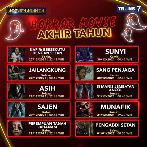 Catat Jadwal Tayang Film Horor Movievaganza Trans7 Spesial Akhir Tahun