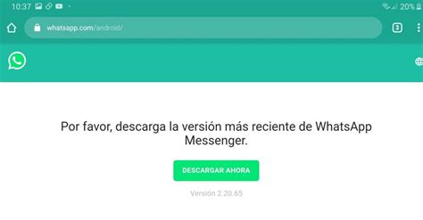 WhatsApp Caducado Cómo seguir utilizando sin actualizar