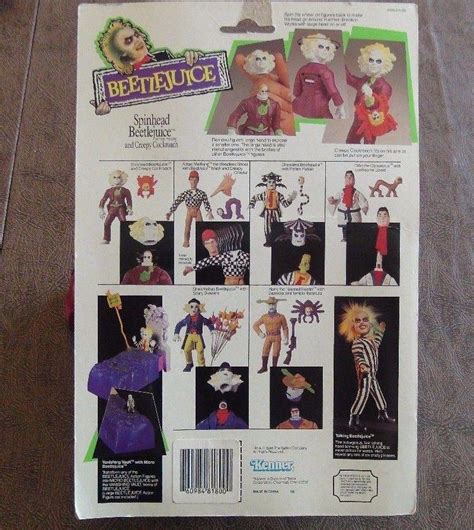 Beetlejuice Spin Head Beetlejuice 1989 Kenner Mint On Card Keaton