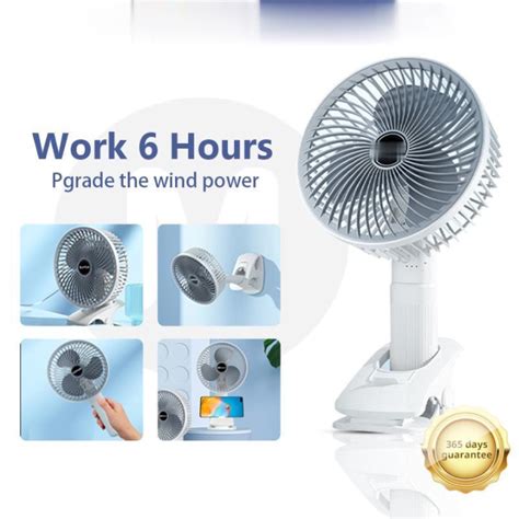 Kipas Mini Usb Clip Mini Fan Rotating Kipas Angin Meja Mini Jepit