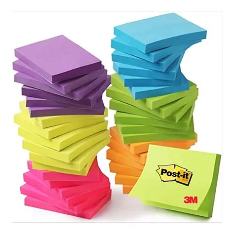 Paq 12 Mini Notas Adhesiva Post It 1200h 1 5 X 2 Pulgadas 4c Mercadolibre