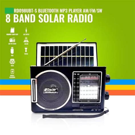 Kuku Am Ubt S Solar Rechargeable Radio Fm Am Sw Bands Dual Usb