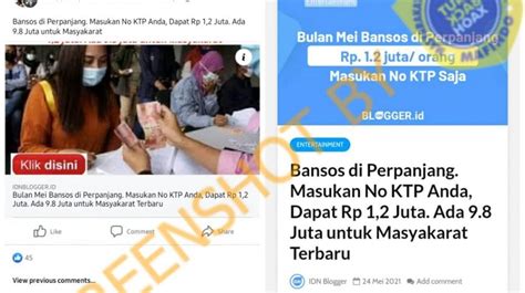 Cek Fakta Benarkah Pemerintah Bagikan Bantuan Sosial Rp Juta Untuk