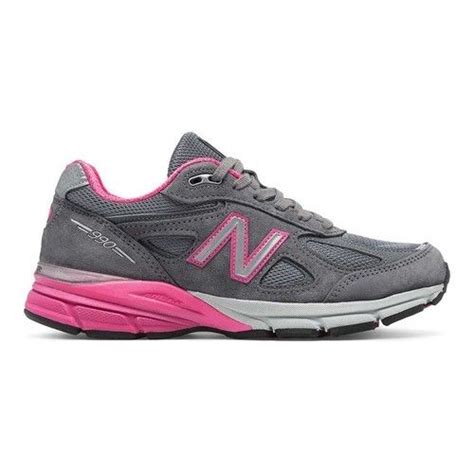 Women S New Balance 990v4 Running Shoe Grey Komen Pink Running Shoes Pink Running Shoes