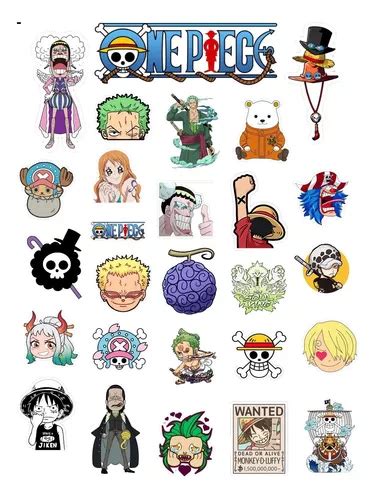 Plantilla De Sticker One Piece Nuevo Luffy Zoro Nami Sanji MercadoLibre