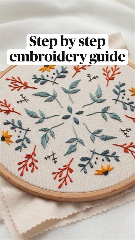 Minimalist Embroidery Step By Step