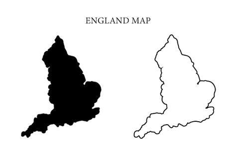 Premium Vector England Region Country Map Vector