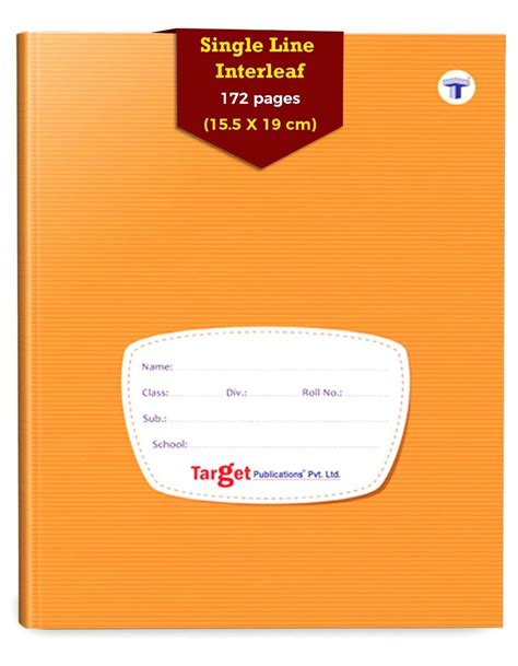 Buy Single Line Interleaf Notebook 155cm X 19cm 172 Ruled Pages