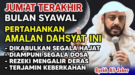 Rugi Besar Belum Baca Ini Amalan Dahsyat Hari Jumat Terakhir Bulan