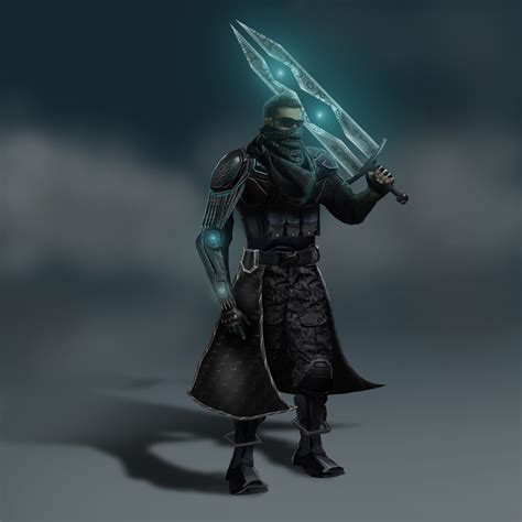 futuristic warrior behance