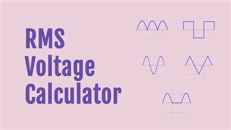 Vrms Or Rms Voltage Calculator Onesdr A Technology Blog