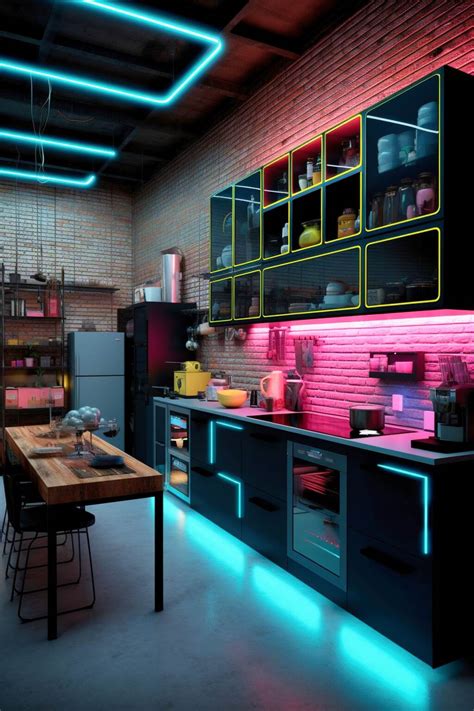 Cyberpunk Kitchen Design Ideas