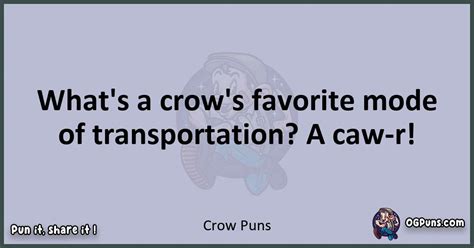 240 Caw Some Crow Puns Feather Your Funny Bone With A Flock Of Surprises