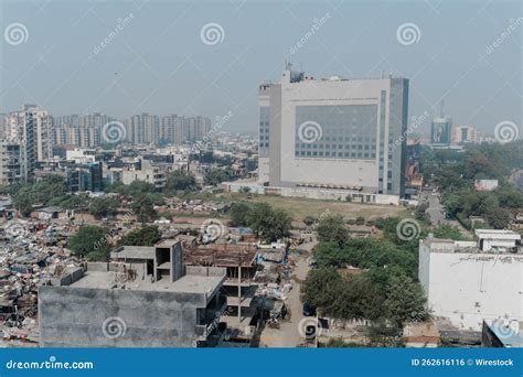 Aerial Cityscape With Buildings Pune Maharashtra Stock Photo Image