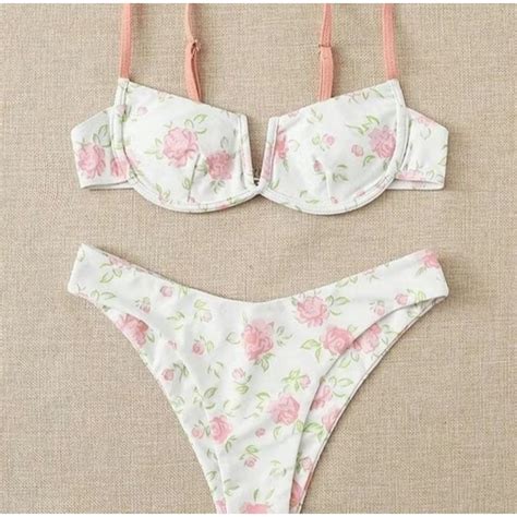 V Wired Underwire Bikini Swimsuit Swimwear Shopee Philippines