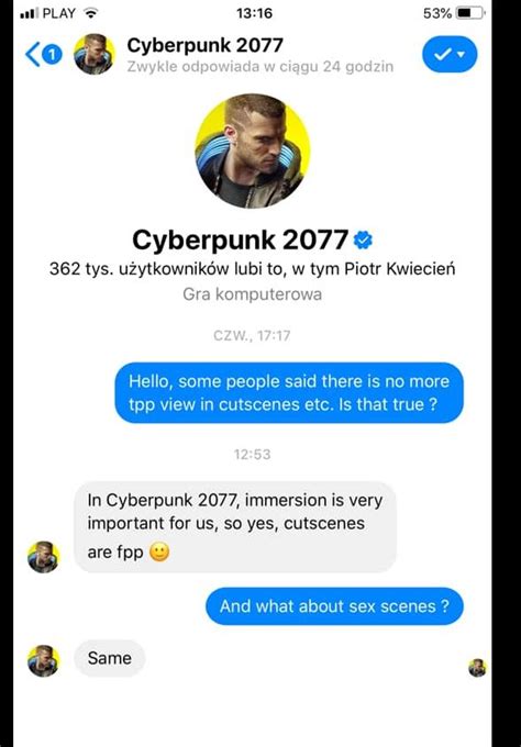 Cyberpunk 2077 Cutscenes Are All First Person Including Sex Scenes