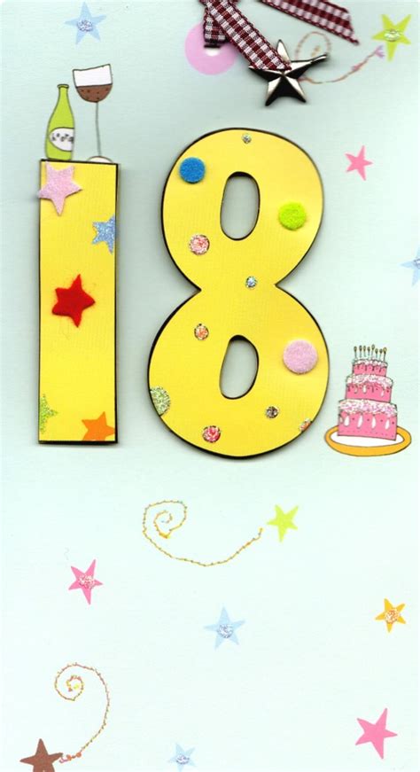 Happy 18th Birthday Greeting Card Cards Love Kates