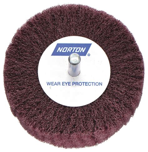 Norton 2 In Dia X 1 In W 14 In Straight Shank Surface Conditioning Flap Wheel 2d450