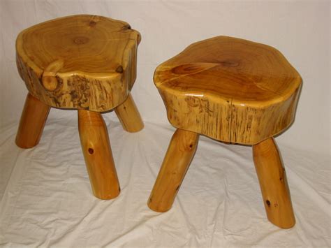 Rustic Log Benches & Stools