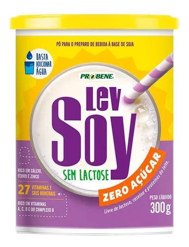 Leite De Soja Em P Lev Soy Zero A Car Sem Lactose Parcelamento Sem