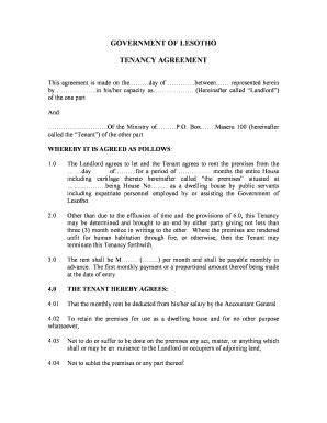 Fillable Online Mps Gov Tenancy Agreement Ministry Of The Public