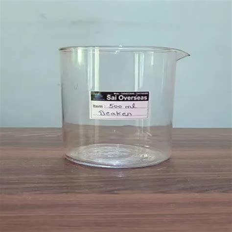 Glass Beaker 500ml Transparent Ideal For Chocolate Ice Cream Cake