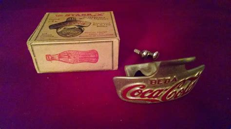 Vintage Coca Cola Coke Starr X Stationary Bottle Opener In Box Made