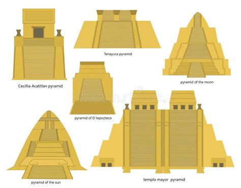 Aztec Pyramids Stock Illustration - Image: 49448525