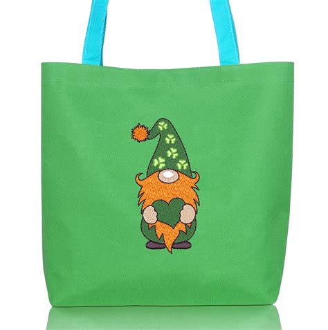 St Patricks Day Gnome Embroidery Design 4 Sizes Instant Etsy