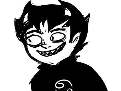 Mspa Booru Grayscale Headshot Karkat Vantas Motherfuckermcstabs