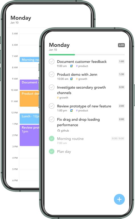 Mobile App - Sunsama