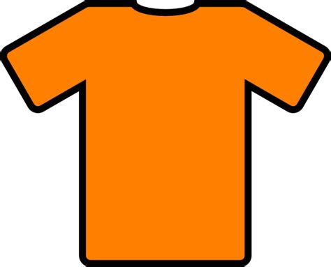 Orange T Shirt Clip Art Clip Art At Vector Clip Art Online