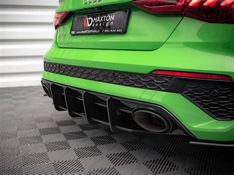 Maxton Design Black Street Pro Rear Diffuser Audi Rs3 Sedan 8y 2020 Awesome Gti