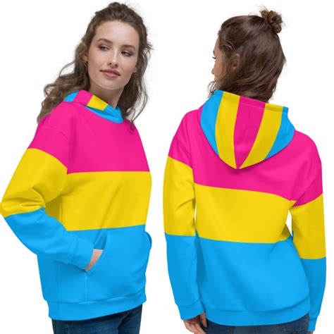 Pansexual Hoodie Pansexual Pride Flag Hoodie Pansexual Etsy