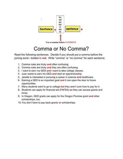 Compound Sentences And Commas Worksheet Live Worksheets Worksheets Library