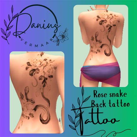 Rosesnake Tattoo Base Game Compatible Files The Sims Create A