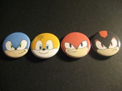 Sonic The Hedgehog Pin Set By Rosewine On Etsy