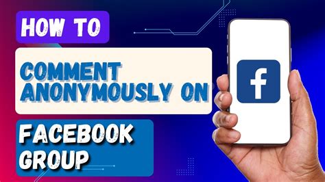 How To Comment Anonymously On Facebook Group Youtube