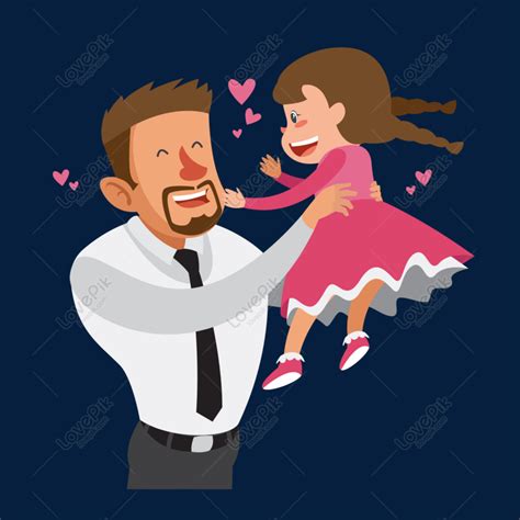 Feliz Padre E Hija Vector Material Png Im Genes Gratis Lovepik