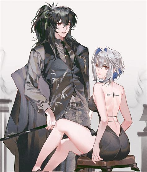 Galbrena Wuthering Waves Qiuyuan Wuthering Waves Highres 1boy 1girl Ass Backless