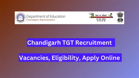 Chandigarh TGT Recruitment 2024 303 Vacancies Eligibility Apply Online