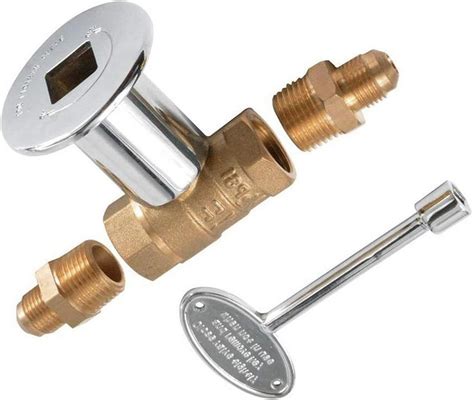 Hearth Gas Fire Pit Key Valve Kit Inch Straight Quarter Turn Shut