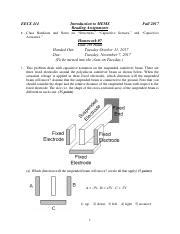 HW 7 2017 Pdf EECS 414 Introduction To MEMS Reading Assignments Fall