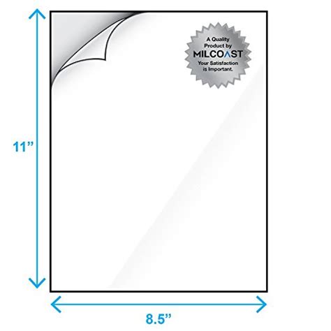 Milcoast Glossy Full Sheet X Clear Translucent Waterproof