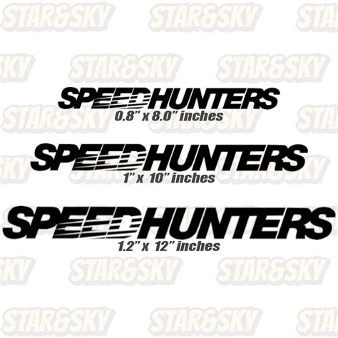 Speedhunters English Version Cutout Vinyl Decal Sticker For Motorcycle