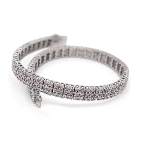 No Reserve Price Igi Certified Carat Pink Diamonds Bracelet