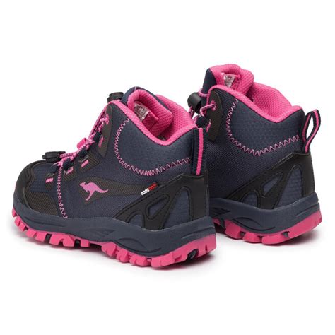 Botines Planos Kangaroos Traiker Mid Rtx S Dk Navy Daisy