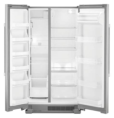 Customer Reviews Maytag 25 Cu Ft Side By Side Freestanding Refrigerator Fingerprint