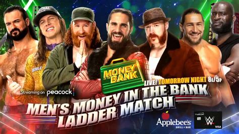 Wwe Money In The Bank 2022 Mens Money In The Bank Ladder Match Wwe